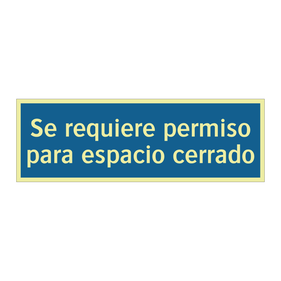 Se requiere permiso para espacio cerrado