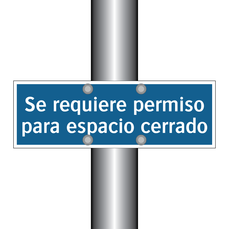 Se requiere permiso para espacio cerrado