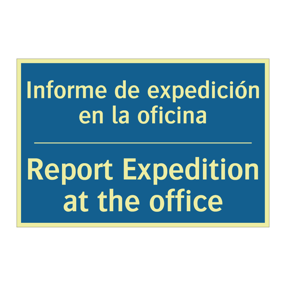 Informe de expedición en la oficina /.../ - Report Expedition at the office /.../