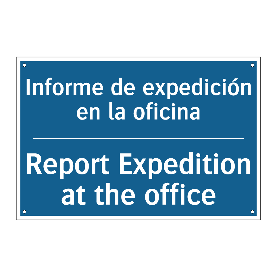 Informe de expedición en la oficina /.../ - Report Expedition at the office /.../