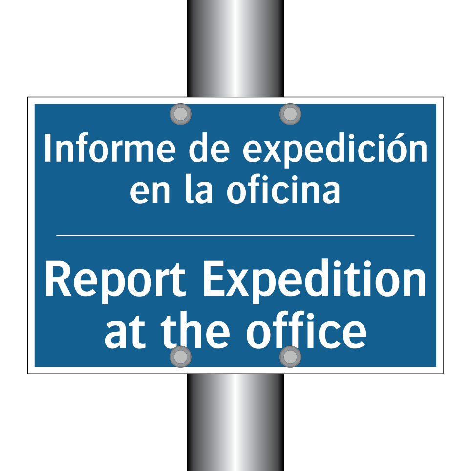 Informe de expedición en la oficina /.../ - Report Expedition at the office /.../