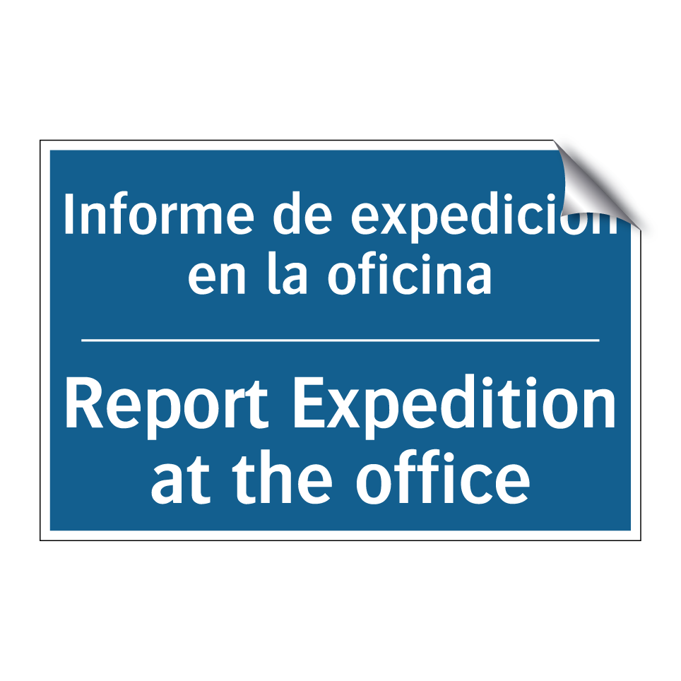 Informe de expedición en la oficina /.../ - Report Expedition at the office /.../