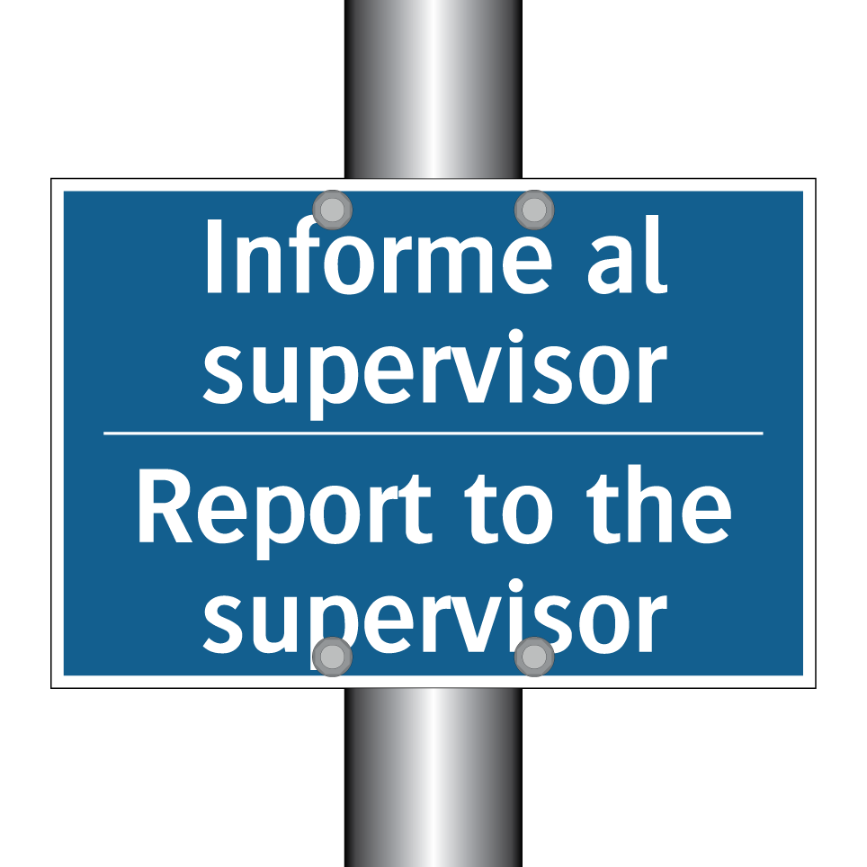 Informe al supervisor - Report to the supervisor