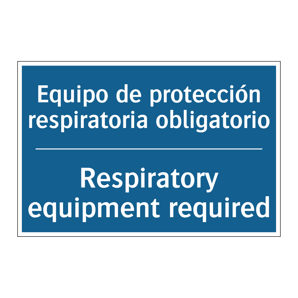 Equipo de protección respiratoria  /.../ - Respiratory equipment required
