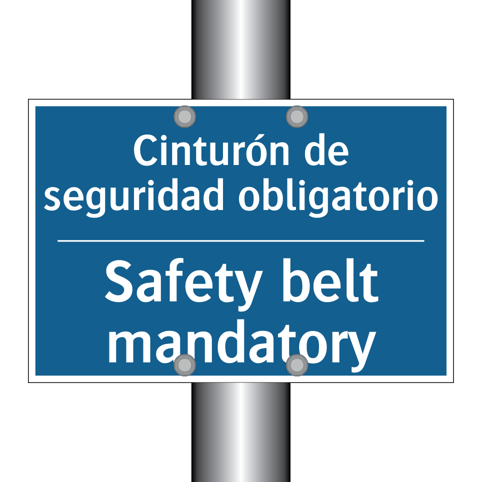 Cinturón de seguridad obligatorio /.../ - Safety belt mandatory