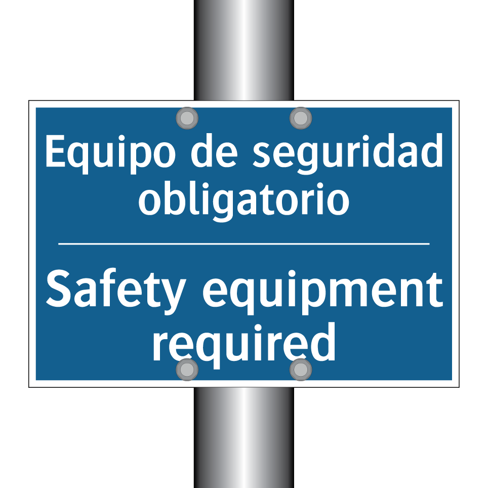 Equipo de seguridad obligatorio /.../ - Safety equipment required