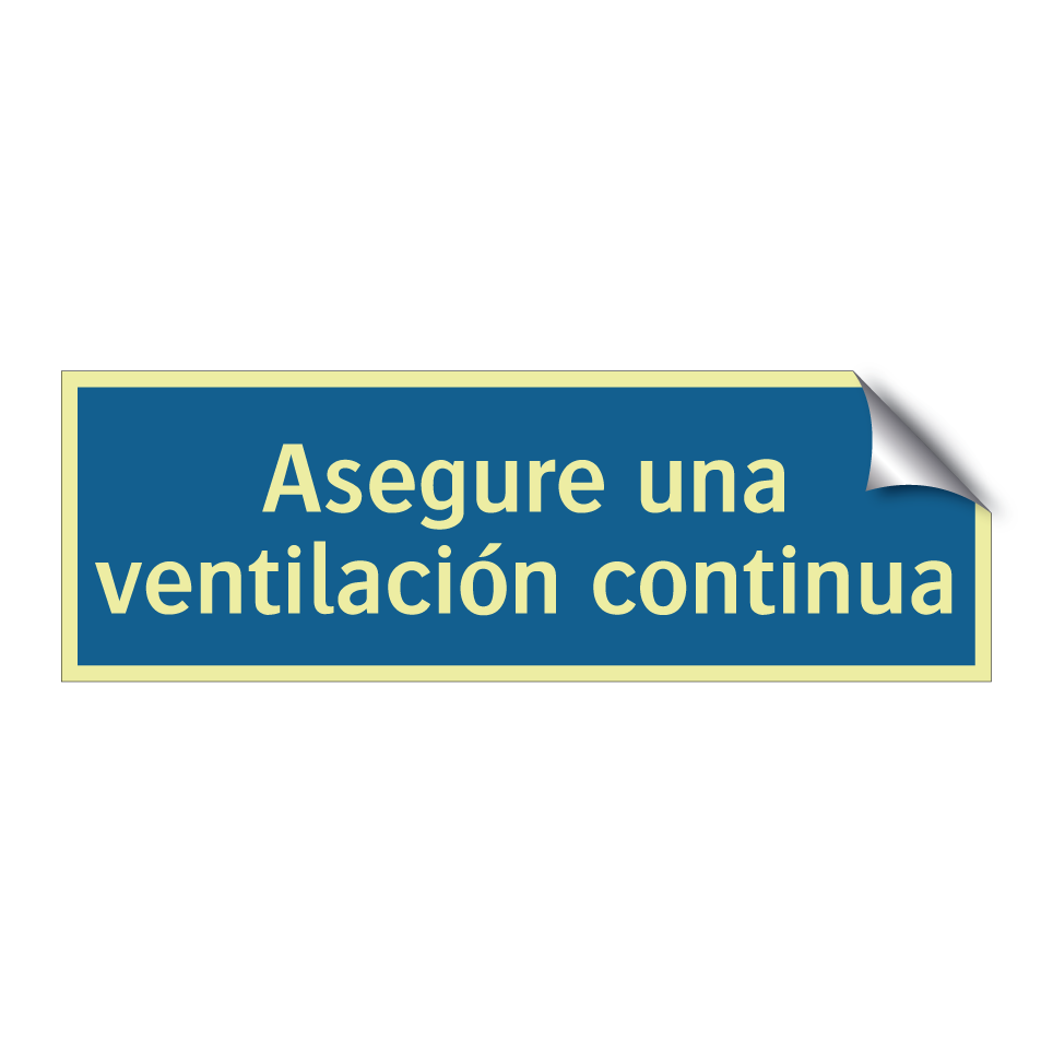 Asegure una ventilación continua