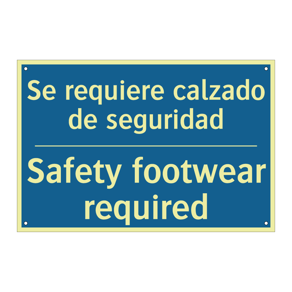 Se requiere calzado de seguridad /.../ - Safety footwear required