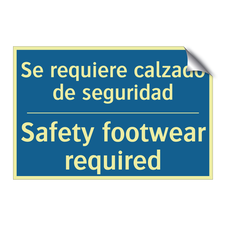 Se requiere calzado de seguridad /.../ - Safety footwear required