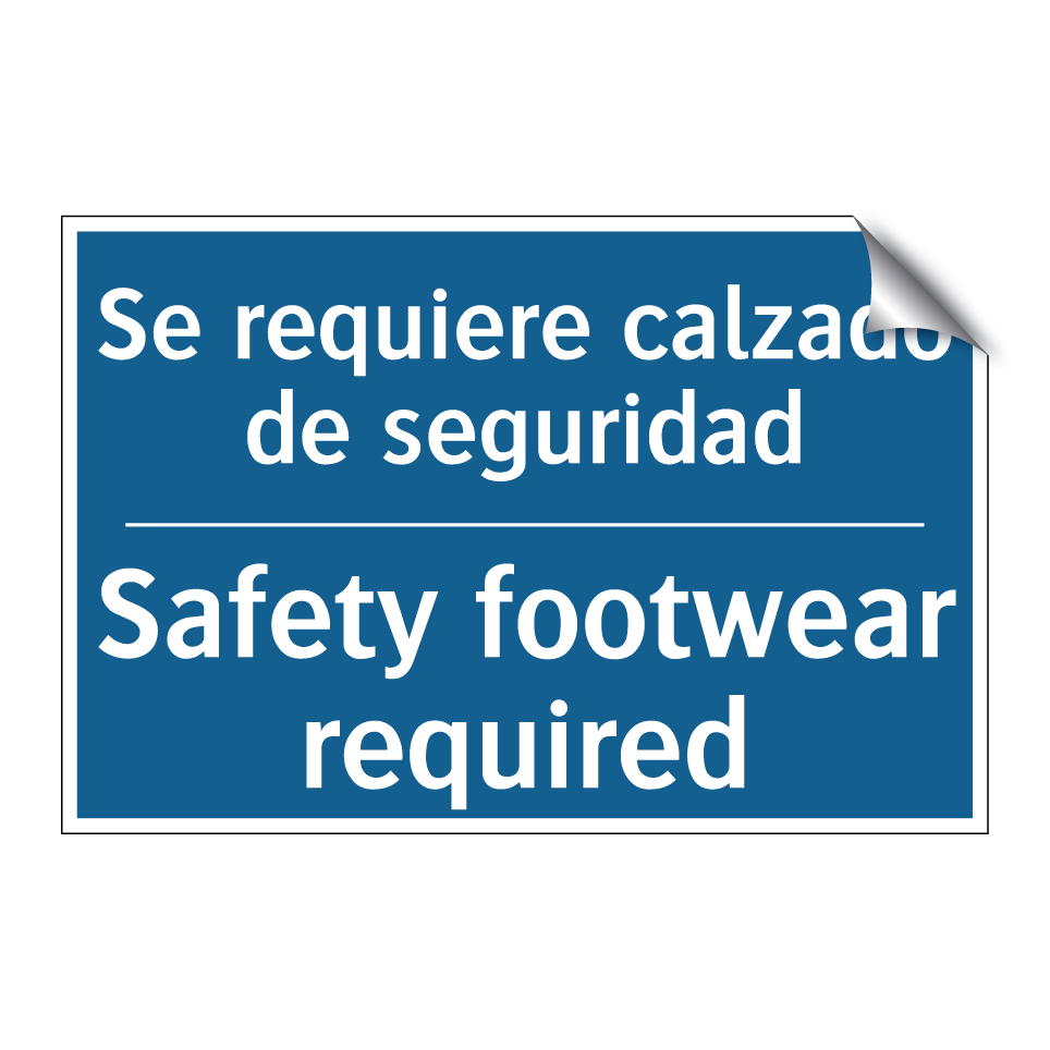 Se requiere calzado de seguridad /.../ - Safety footwear required
