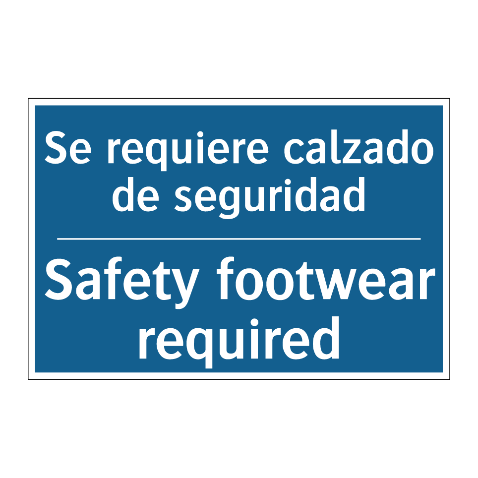 Se requiere calzado de seguridad /.../ - Safety footwear required