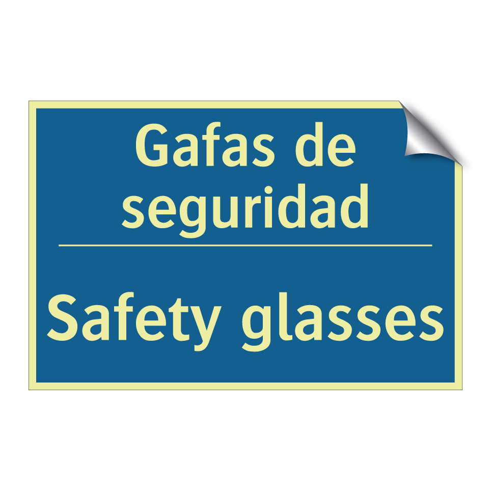Gafas de seguridad - Safety glasses