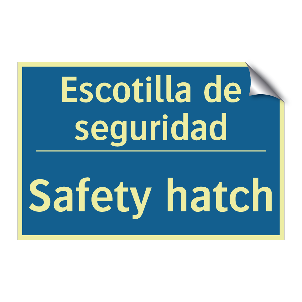 Escotilla de seguridad - Safety hatch