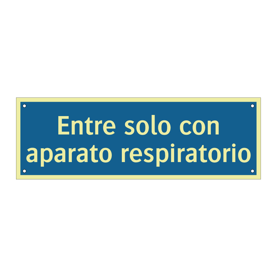 Entre solo con aparato respiratorio