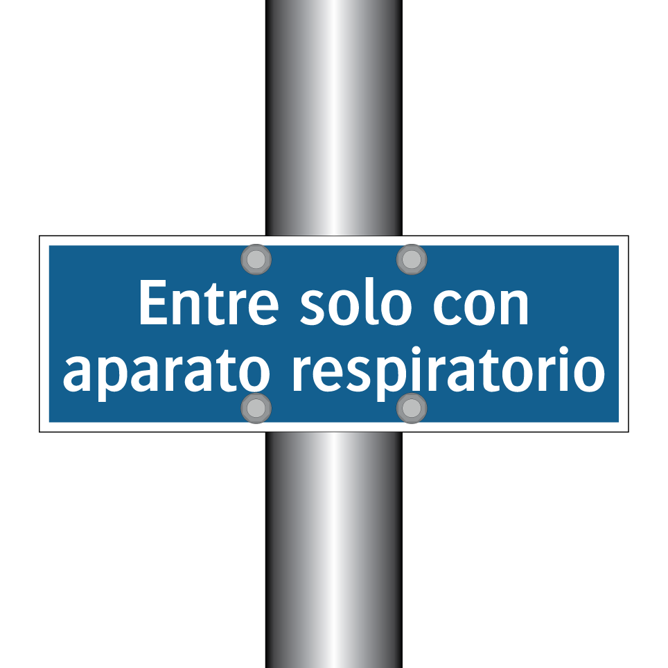 Entre solo con aparato respiratorio