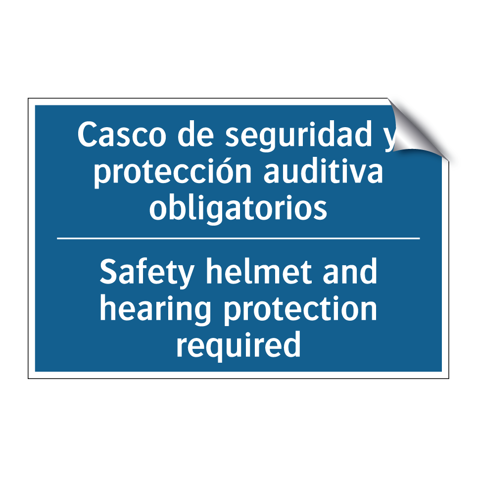Casco de seguridad y protección  /.../ - Safety helmet and hearing protection  /.../