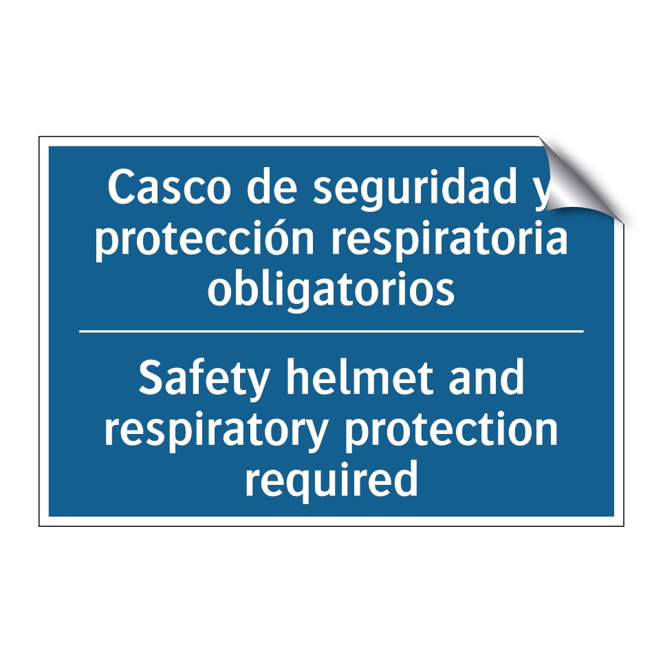 Casco de seguridad y protección  /.../ - Safety helmet and respiratory  /.../