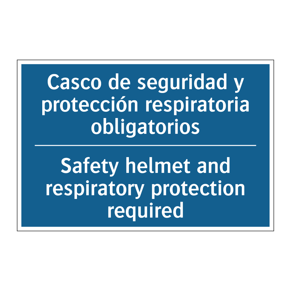 Casco de seguridad y protección  /.../ - Safety helmet and respiratory  /.../
