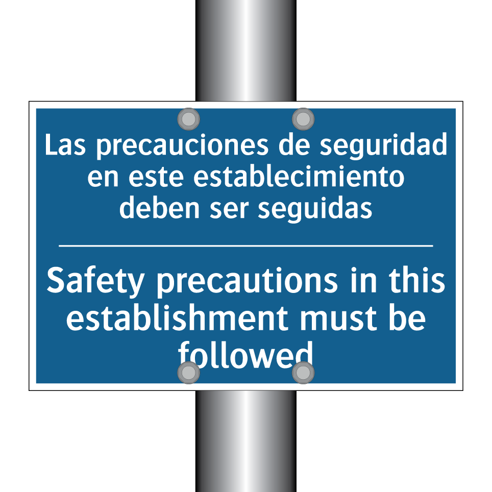 Las precauciones de seguridad  /.../ - Safety precautions in this establishment  /.../