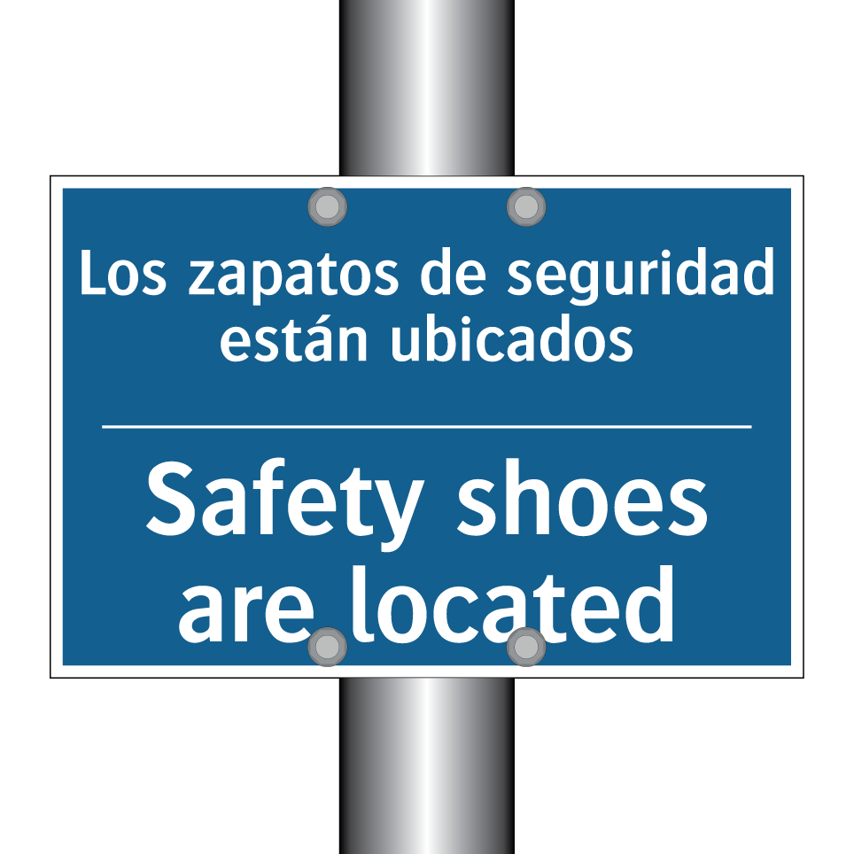 Los zapatos de seguridad están  /.../ - Safety shoes are located