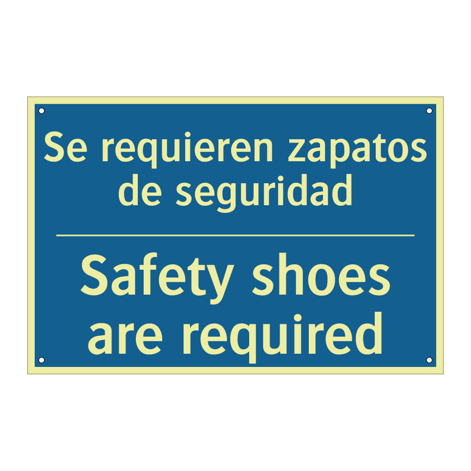 Se requieren zapatos de seguridad /.../ - Safety shoes are required