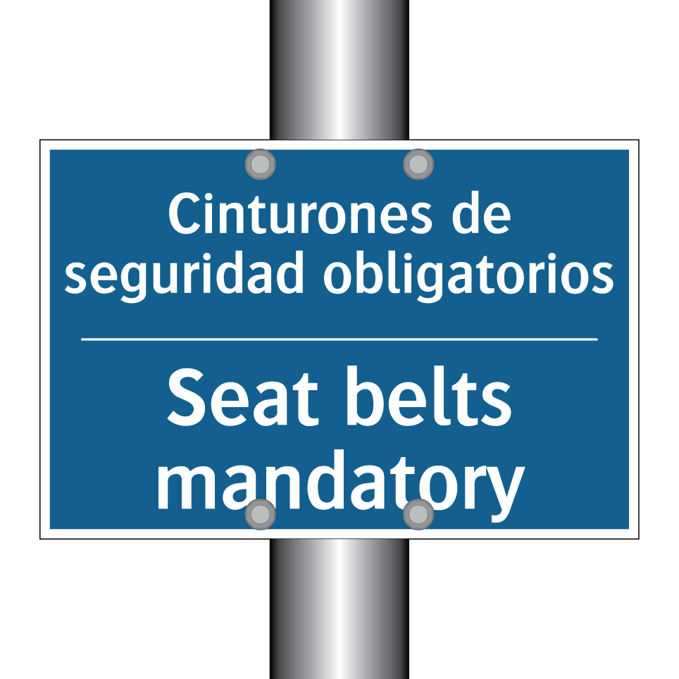 Cinturones de seguridad obligatorios /.../ - Seat belts mandatory