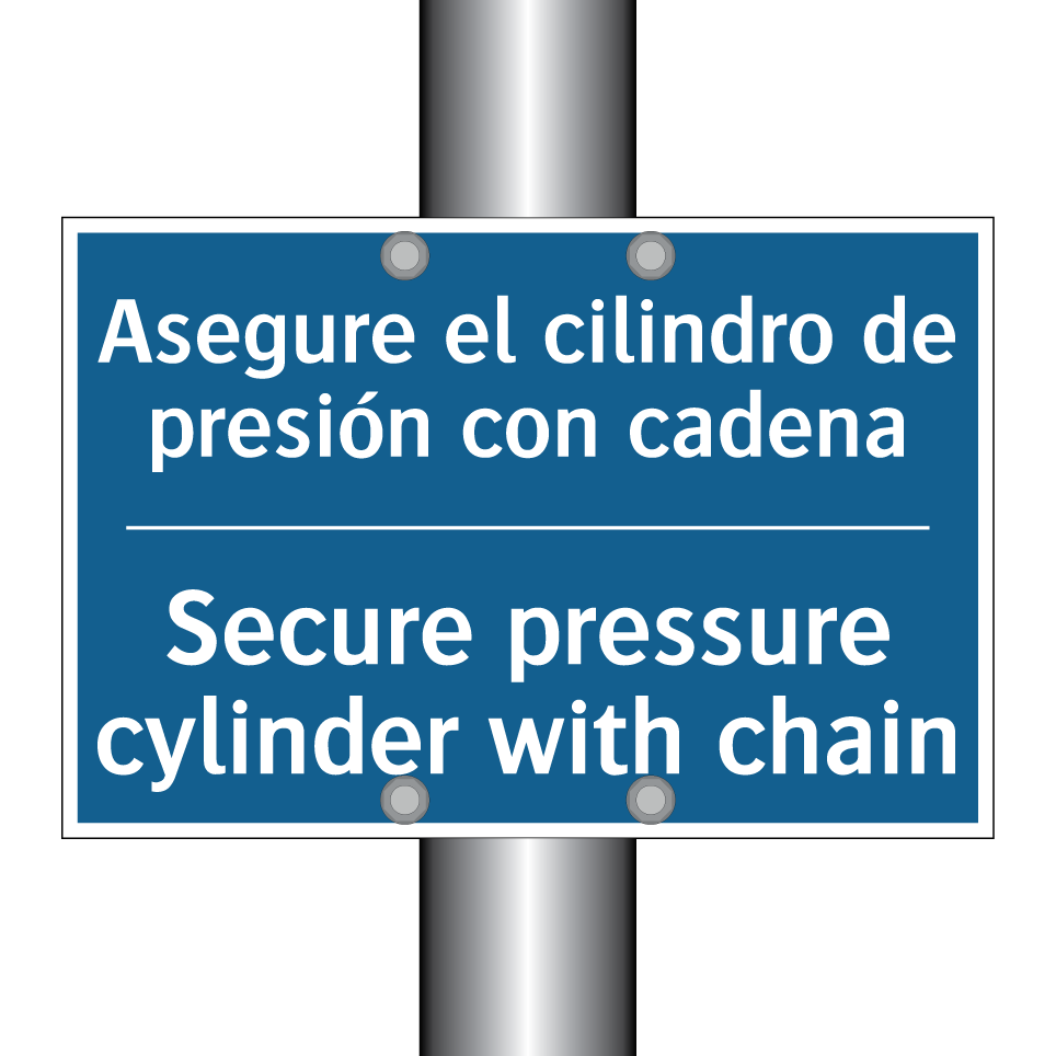 Asegure el cilindro de presión  /.../ - Secure pressure cylinder with  /.../