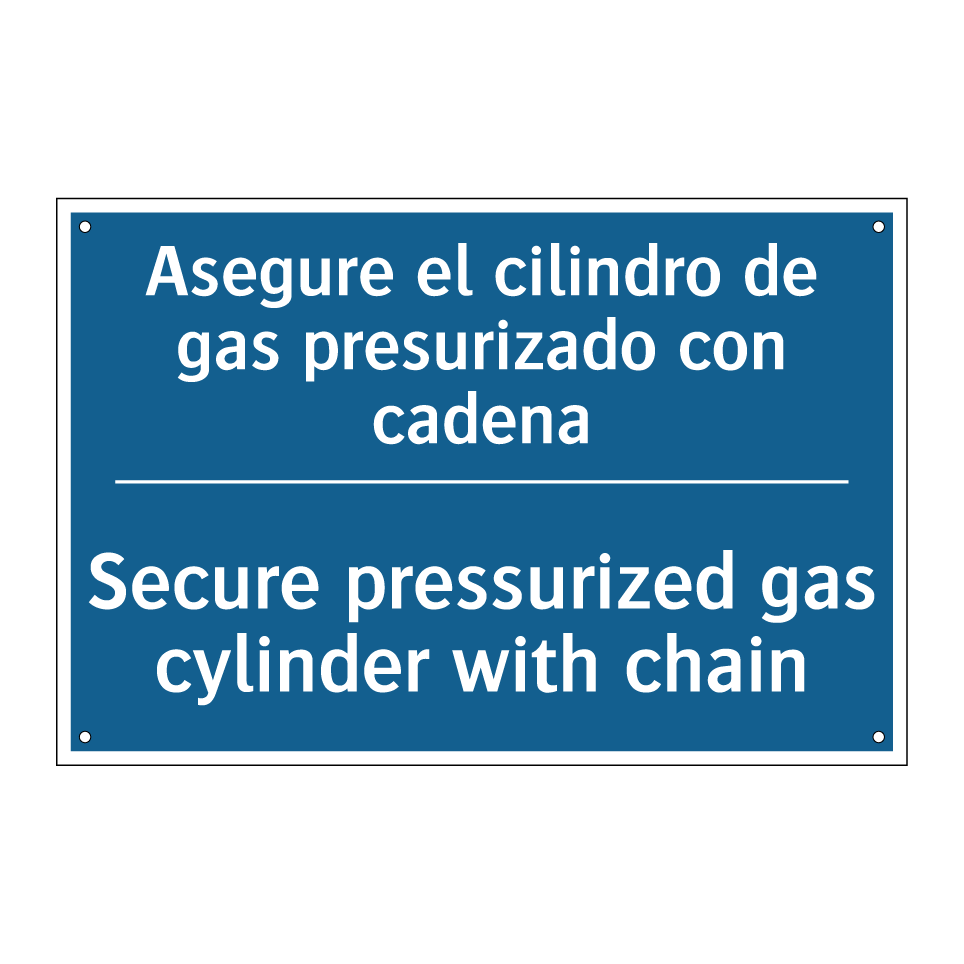 Asegure el cilindro de gas presurizado  /.../ - Secure pressurized gas cylinder  /.../