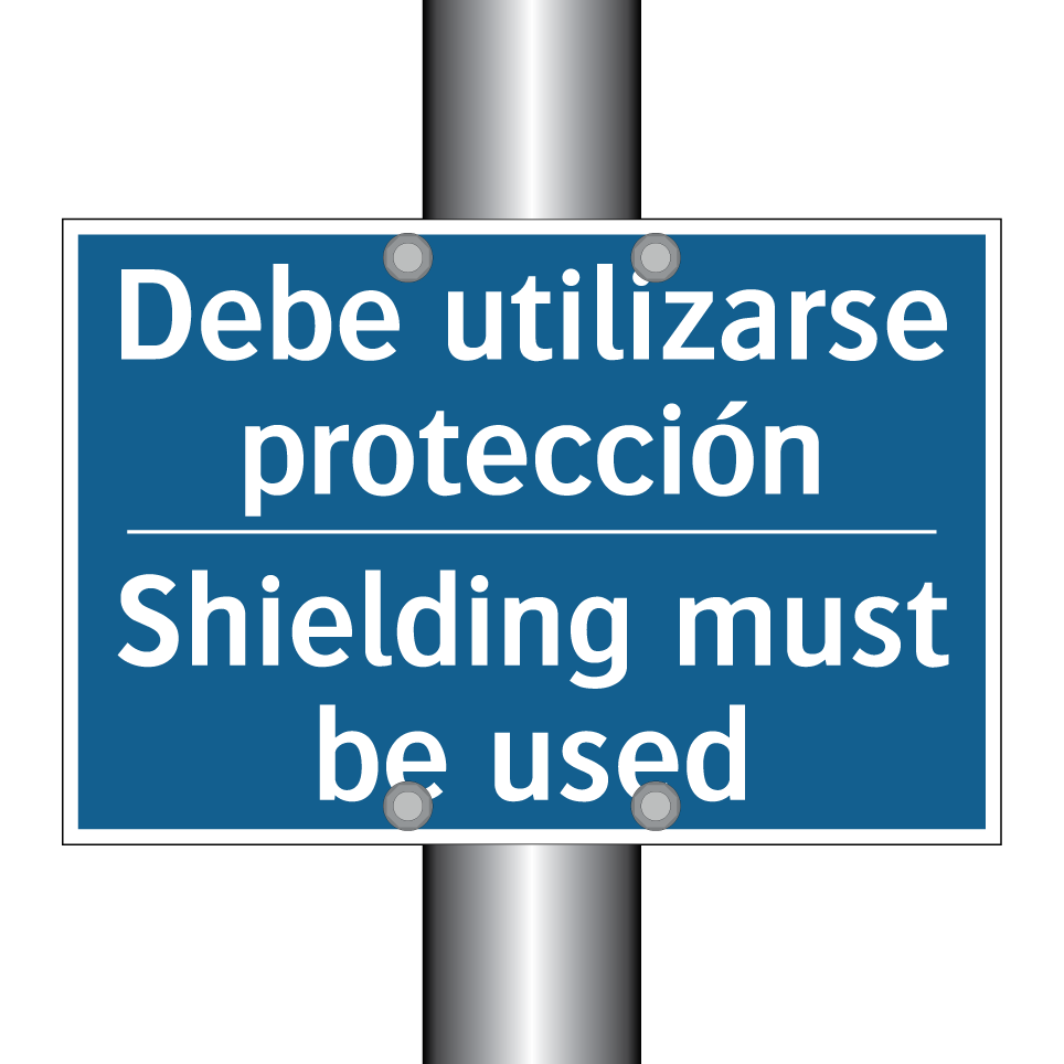 Debe utilizarse protección - Shielding must be used