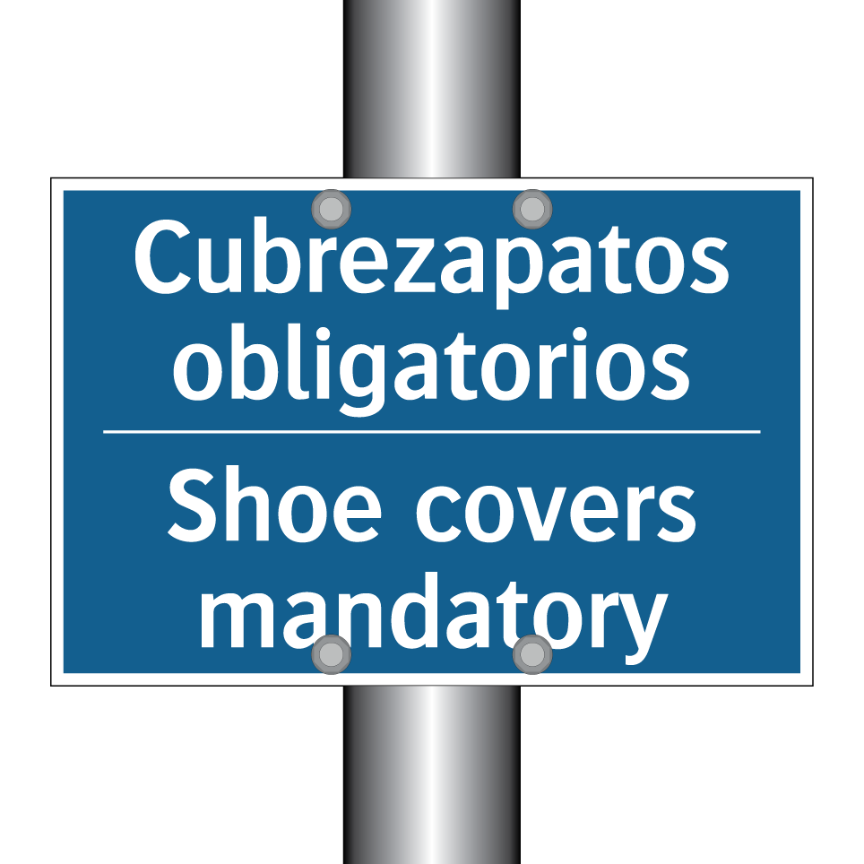 Cubrezapatos obligatorios - Shoe covers mandatory