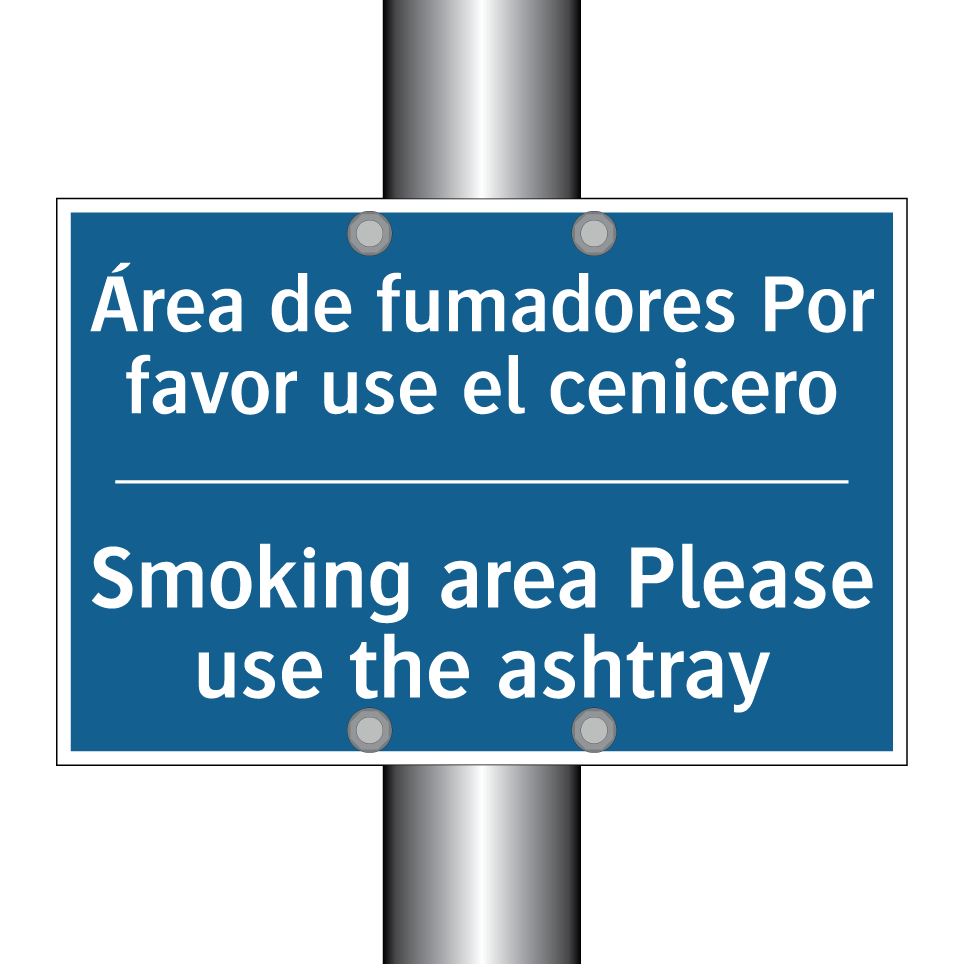 Área de fumadores Por favor use  /.../ - Smoking area Please use the ashtray /.../