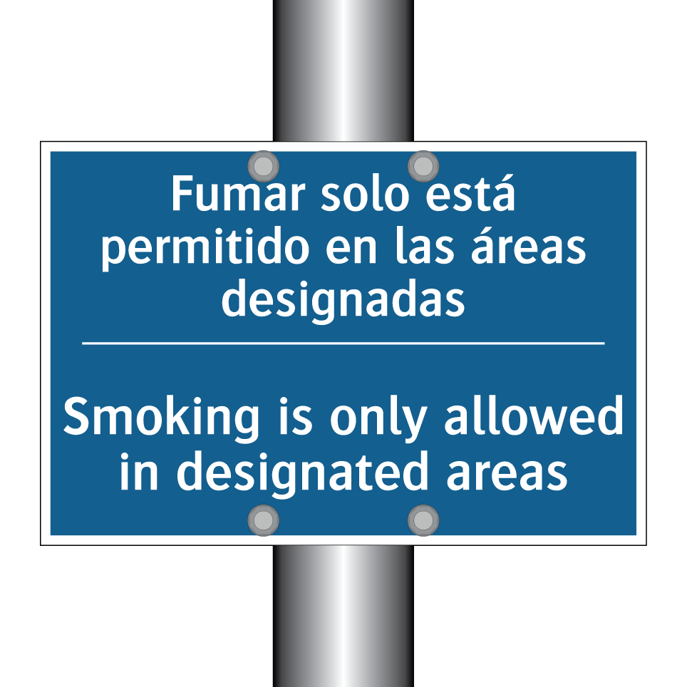 Fumar solo está permitido en las  /.../ - Smoking is only allowed in designated  /.../