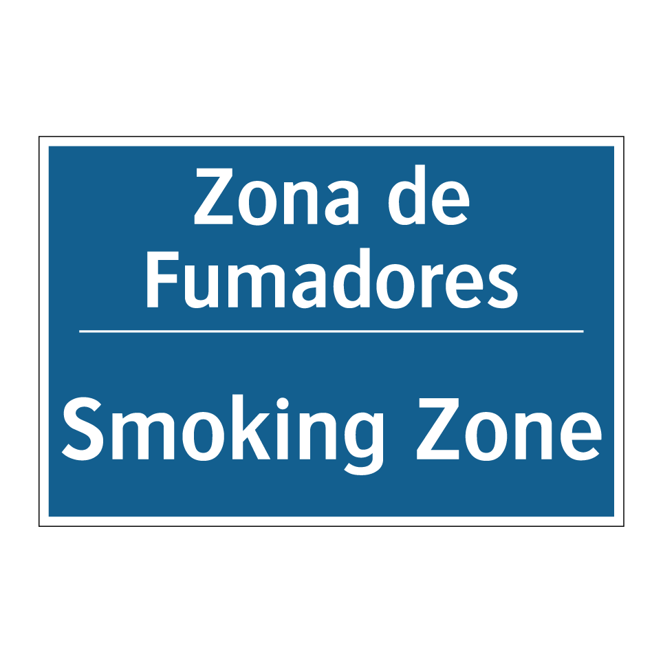 Zona de Fumadores - Smoking Zone