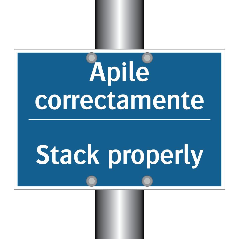 Apile correctamente - Stack properly