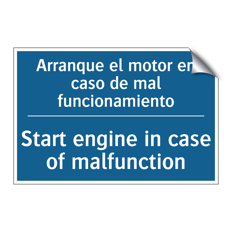 Arranque el motor en caso de mal  /.../ - Start engine in case of malfunction /.../
