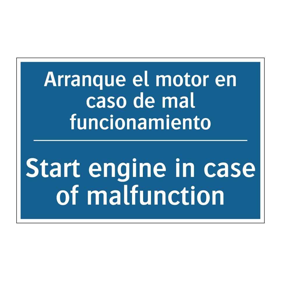 Arranque el motor en caso de mal  /.../ - Start engine in case of malfunction /.../