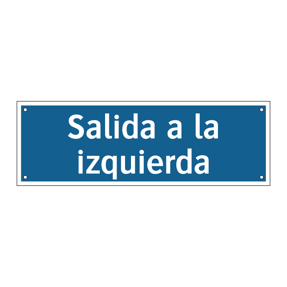 Salida a la izquierda