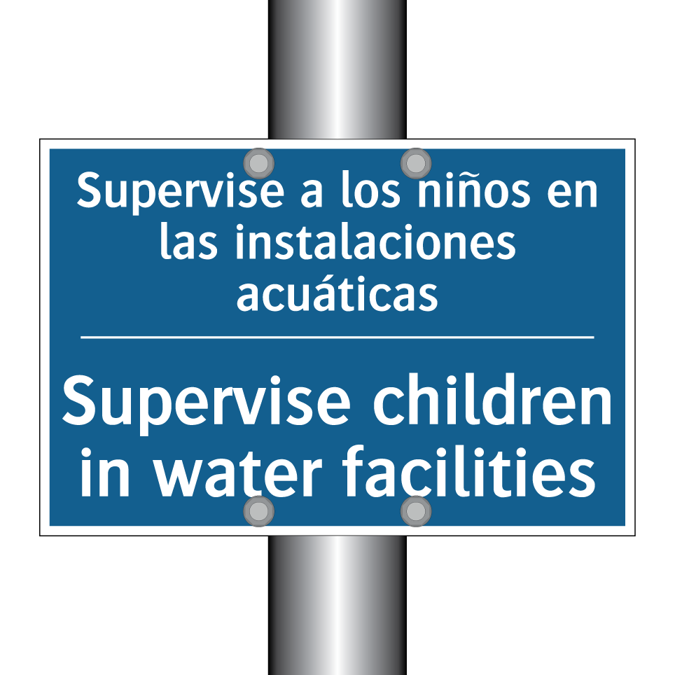 Supervise a los niños en las instalaciones  /.../ - Supervise children in water facilities /.../