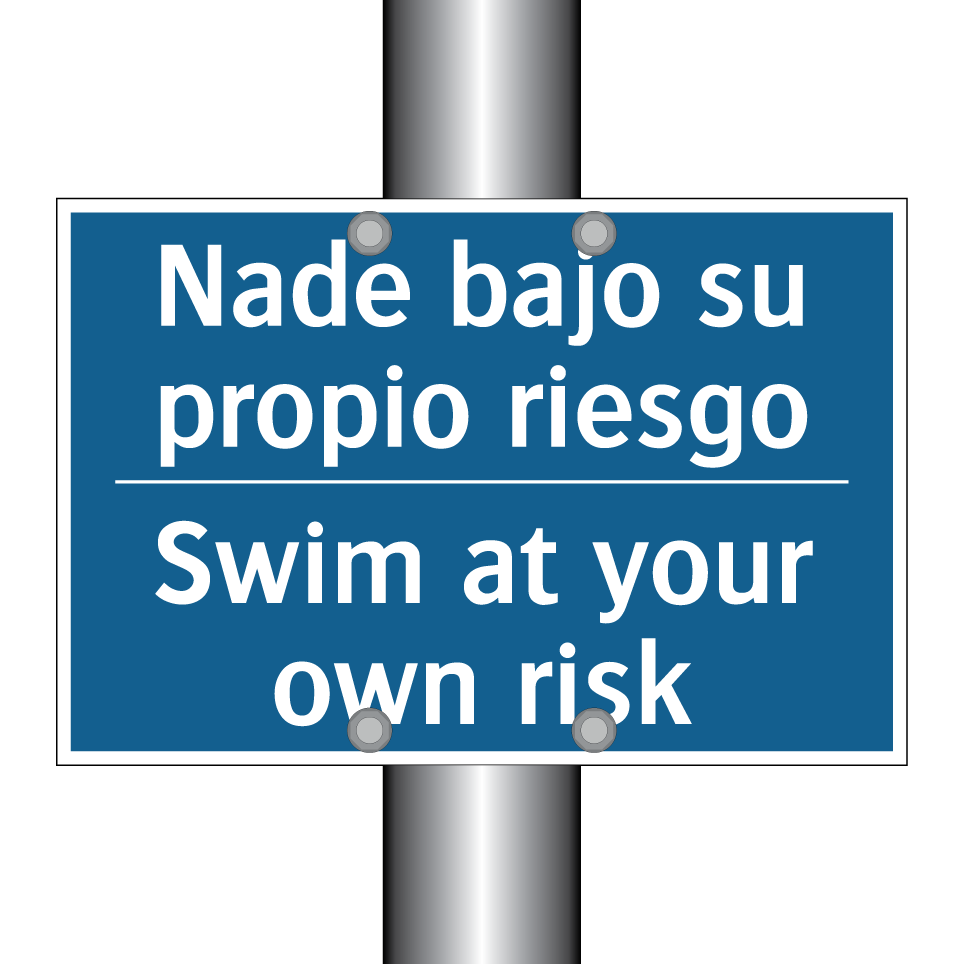 Nade bajo su propio riesgo - Swim at your own risk