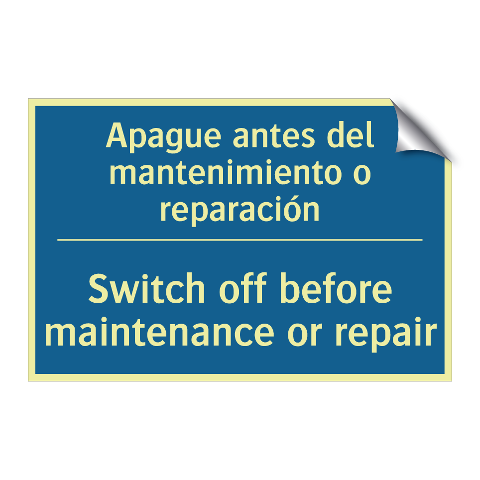Apague antes del mantenimiento  /.../ - Switch off before maintenance  /.../