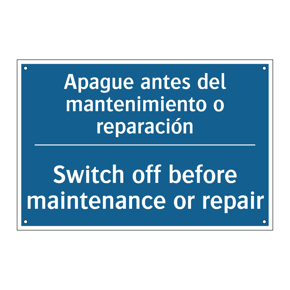 Apague antes del mantenimiento  /.../ - Switch off before maintenance  /.../