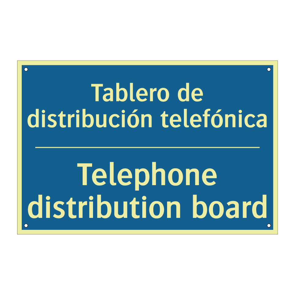 Tablero de distribución telefónica /.../ - Telephone distribution board