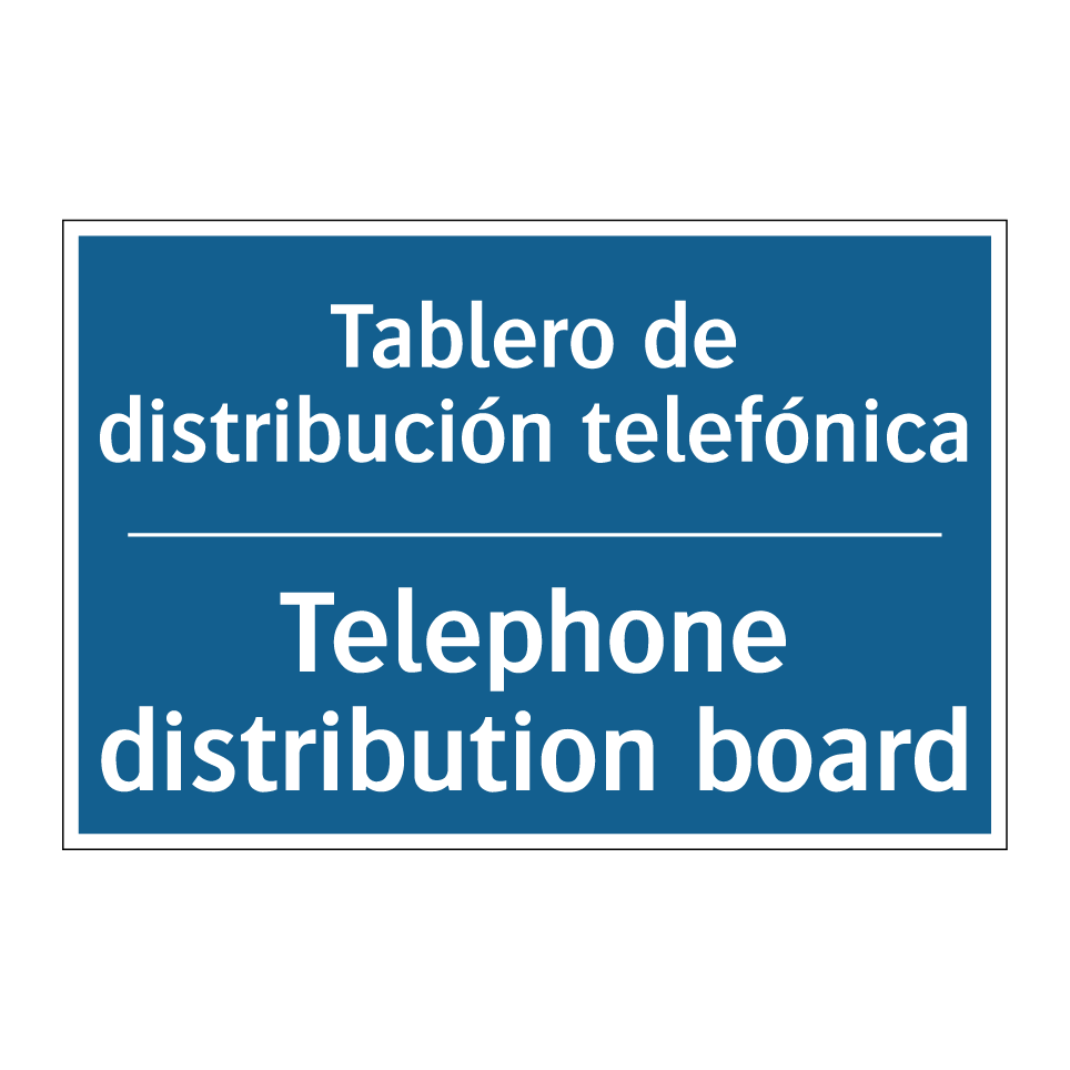 Tablero de distribución telefónica /.../ - Telephone distribution board