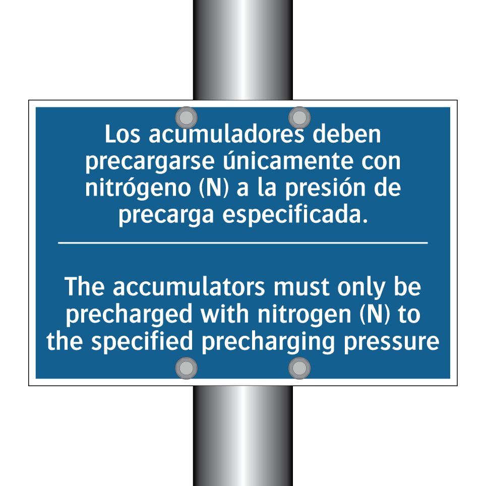 Los acumuladores deben precargarse  /.../ - The accumulators must only be  /.../
