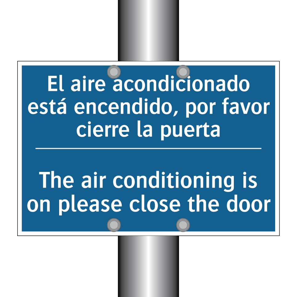 El aire acondicionado está encendido,  /.../ - The air conditioning is on please  /.../
