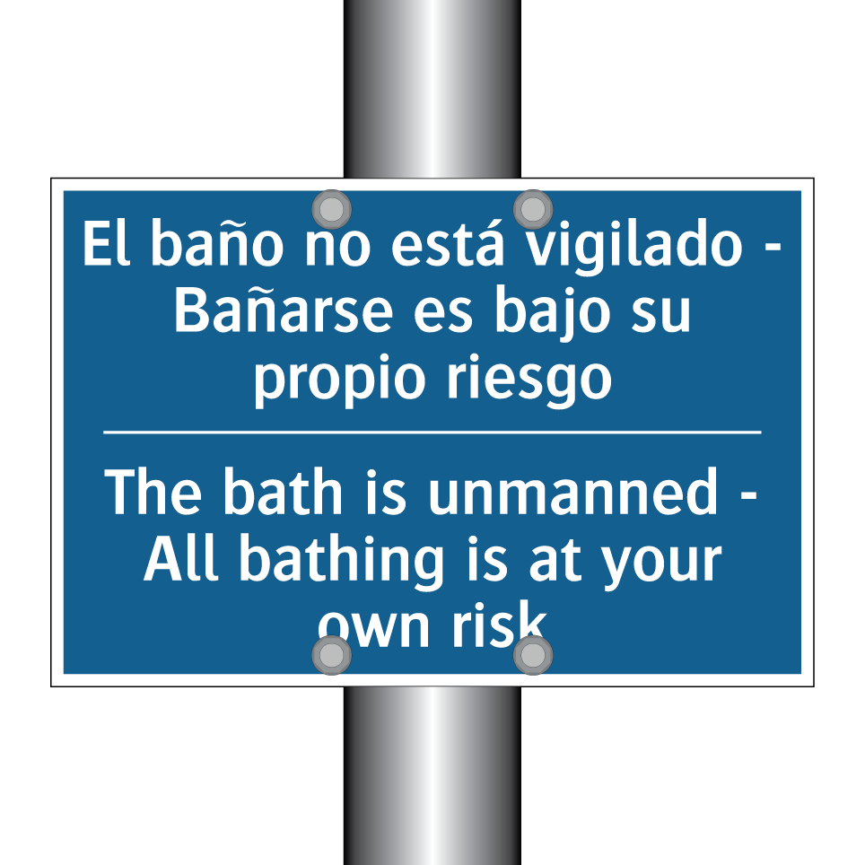 El baño no está vigilado - Bañarse  /.../ - The bath is unmanned - All bathing  /.../