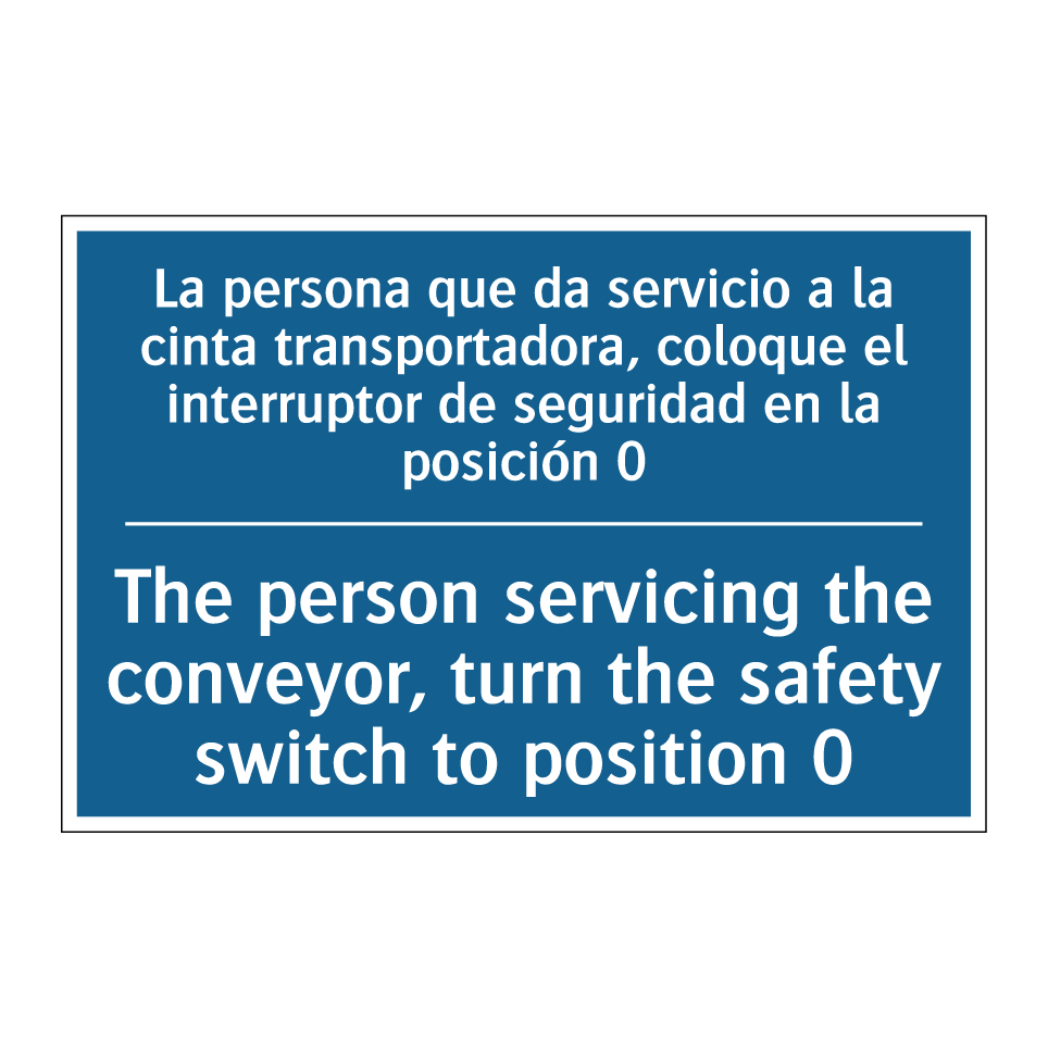 La persona que da servicio a la  /.../ - The person servicing the conveyor,  /.../