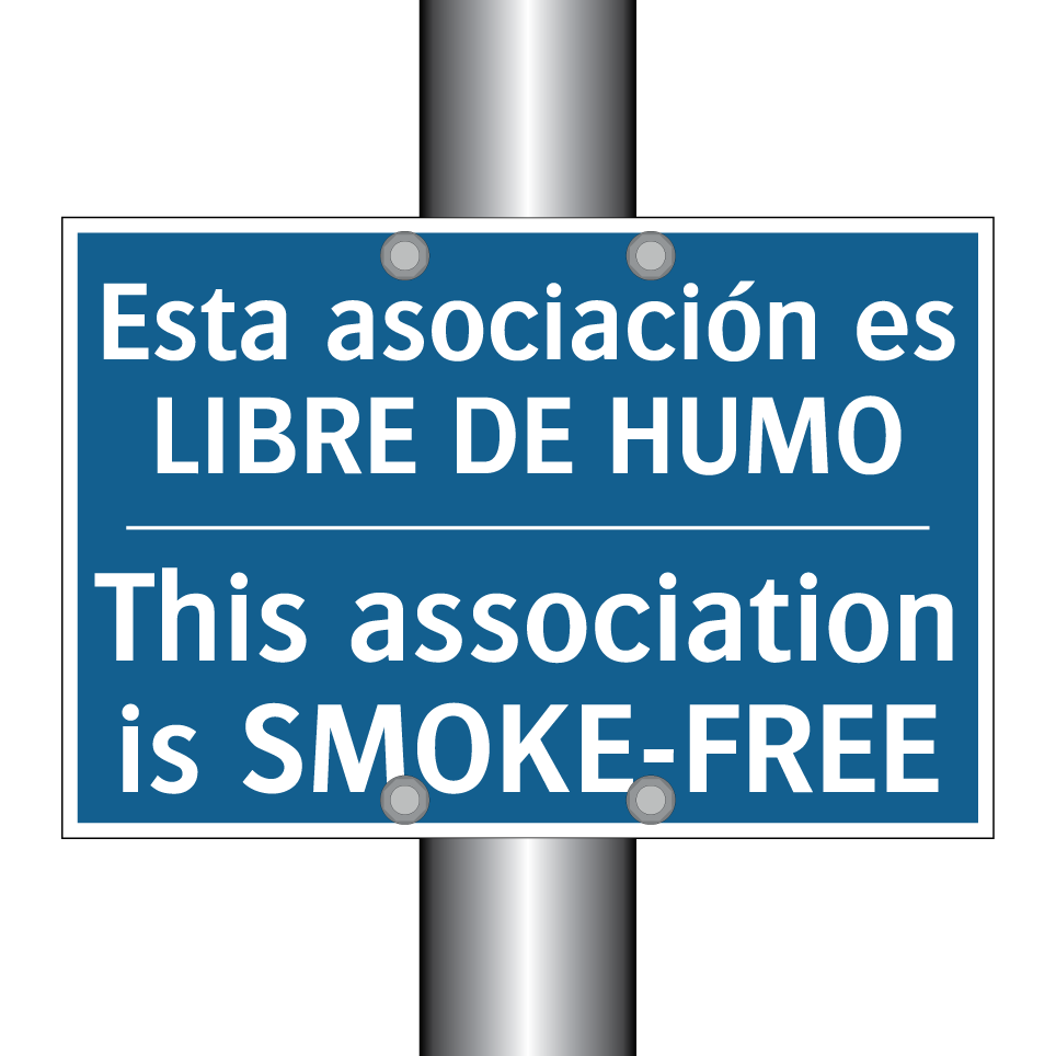 Esta asociación es LIBRE DE HUMO /.../ - This association is SMOKE-FREE