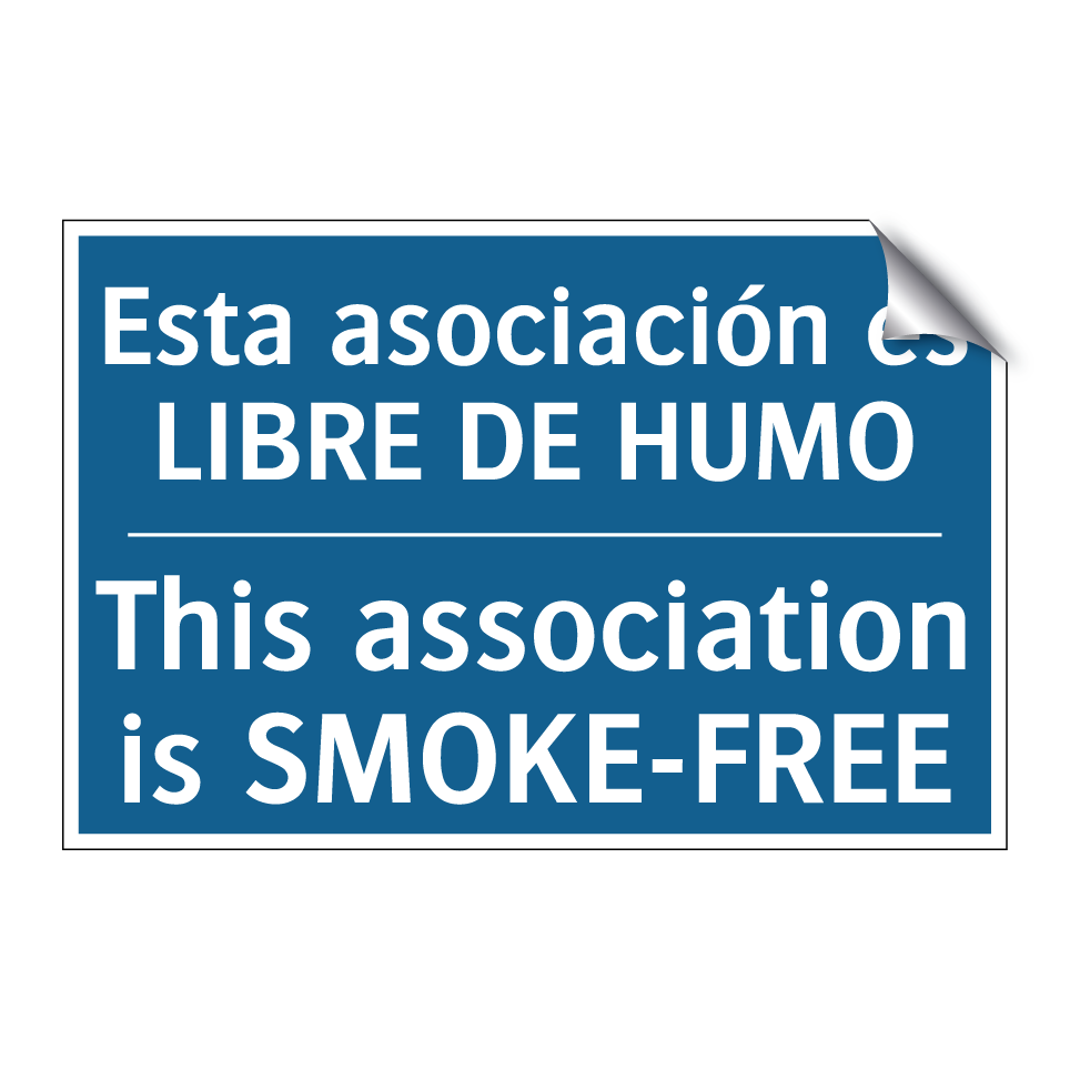 Esta asociación es LIBRE DE HUMO /.../ - This association is SMOKE-FREE