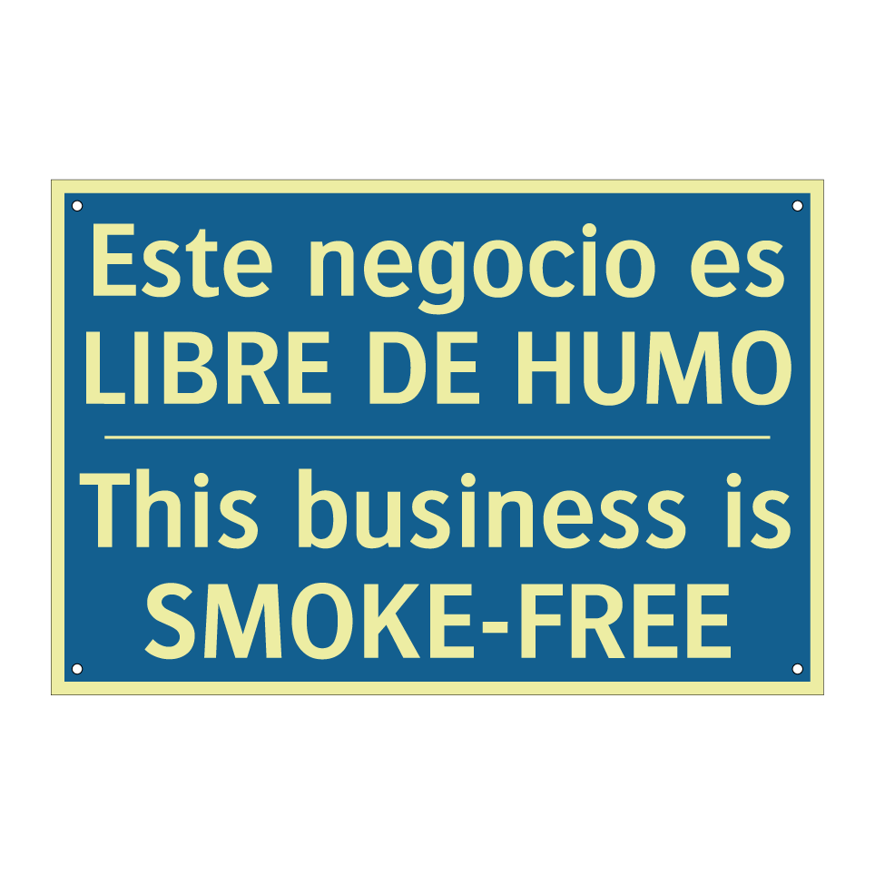 Este negocio es LIBRE DE HUMO - This business is SMOKE-FREE